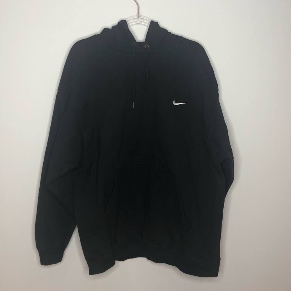 plain black nike hoodie!!